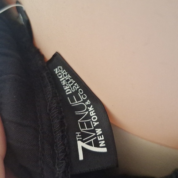 NY&Co Tie-Front Pants Black 100% Rayon Size M - Picture 4 of 7